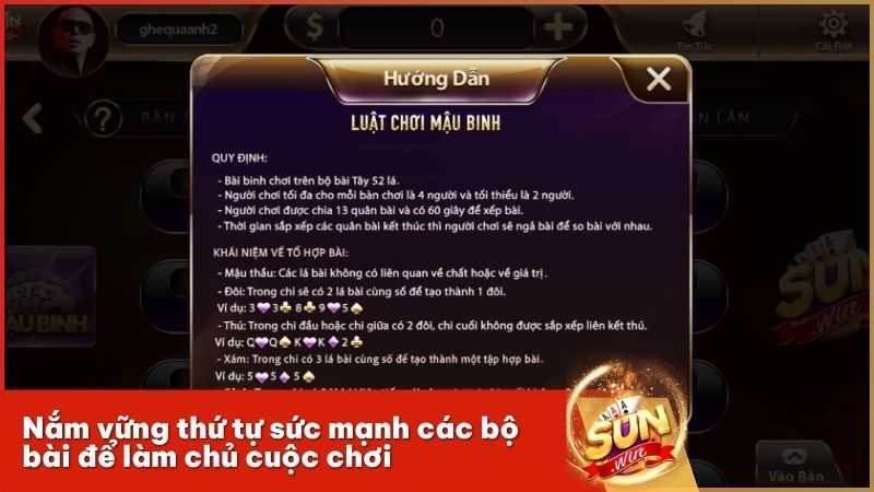Hệ thống phân cấp bài chi tiết giúp người chơi dễ dàng xây dựng chiến thuật